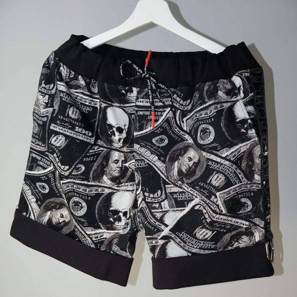 Philipp Plein Limited Edition Dollar Print Shorts